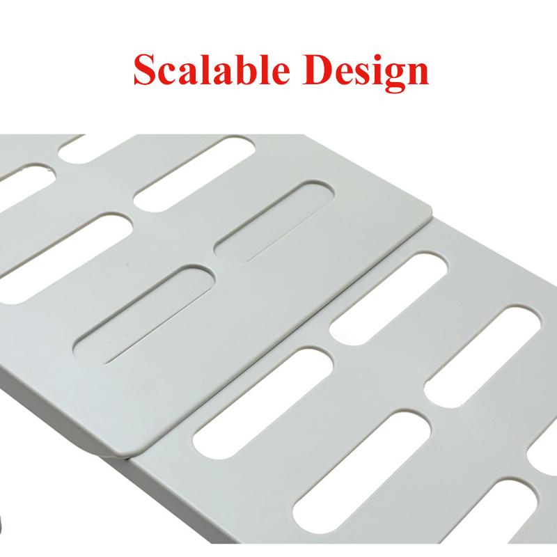 Пластиковые держатели для шкафа, выдвижная штабелируемая полка для хранения кухонного шкафа, домашний органайзер, полка для специй, подходит для кухни, ванной комнаты