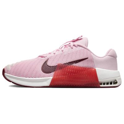 Женские кроссовки Metcon 9 Pink Foam Dark Team Red Платиновый оттенок Adobe DZ2537-601