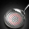 Stainless Steel Long Handle Pasta Colander Ramen Scoop Oil Skimmer Food Strainer Sieve with Hanging Hole Design Cooking Tools