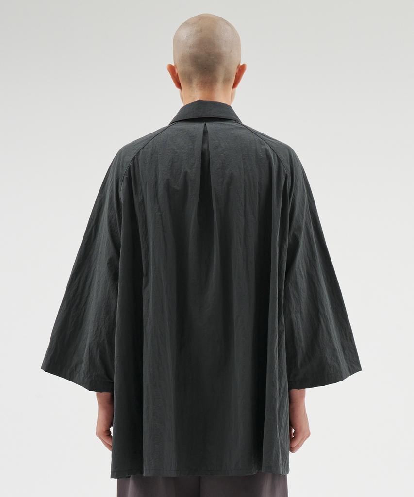 AJOBYAJO Nylon Cape Shirt [Charcoal]