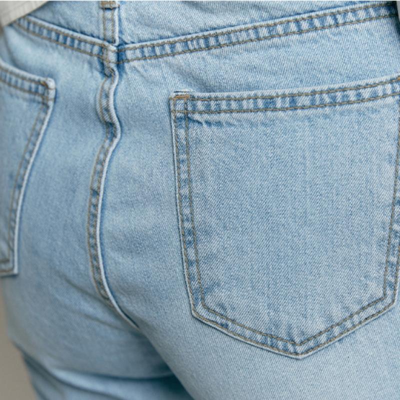 Maxza Distressed Light Blue Denim Baggy Pants Zc05ql400on