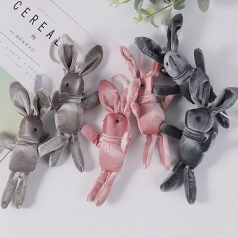 Korean Plush Velvet Long-Legged Wishing Rabbit Doll Toy Gift Box Bouquet