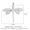 Snowflake Heart Copper Zircon DIY Jewelry Charms Sun Moon Dolphin Star Evil Eye Dragonfly Bracelet Earring Making