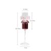 2 Pcs INS Style Crystal Butterfly Wine Glass – Cute Long Stem Goblet for Red Wine, Champagne & Sparkling Drinks