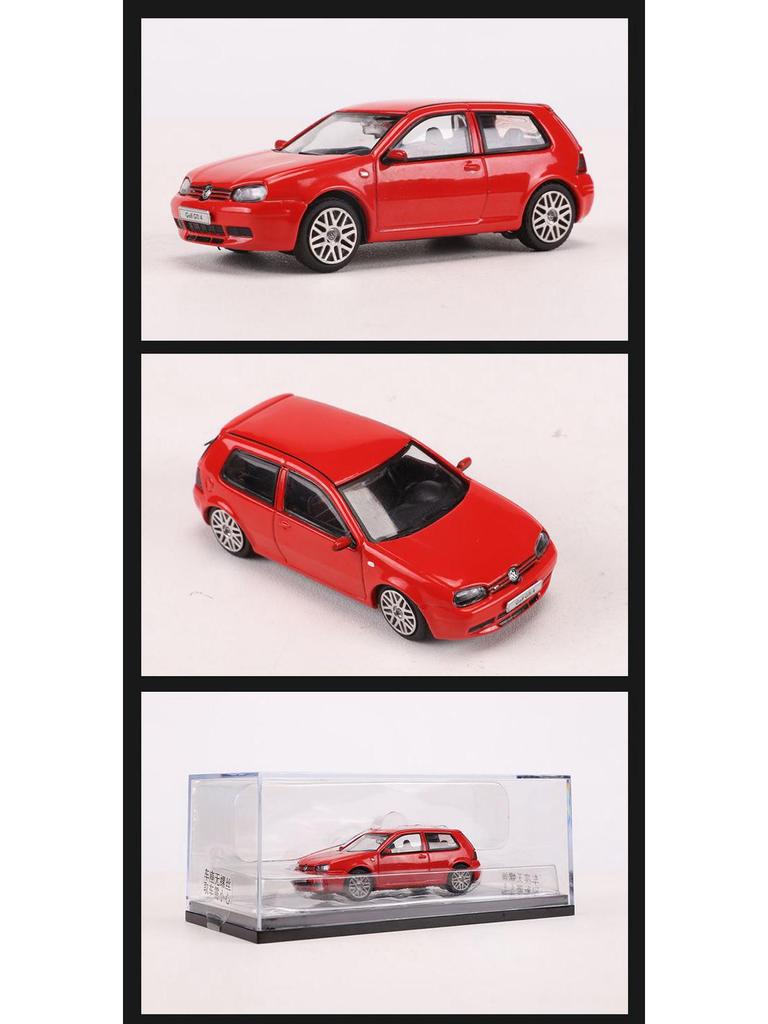 НОД 1:64 Модель автомобиля из сплава Volkswagen Golf MK4 GTI Юбилейное издание, 2-дверная и 4-дверная симуляция.
