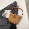 Fashionable Summer Woven Messenger Bag for Women Handmade Paper Rope Lightweight Adjustable Shoulder Bag