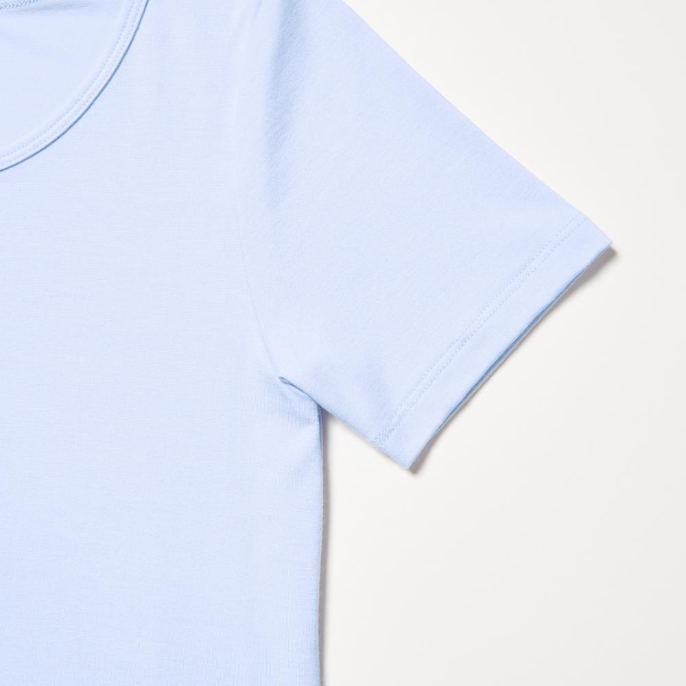 Uniqlo KIDS Heattech воротник с короткими рукавами