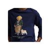 Polo Ralph Lauren Хлопковая футболка с длинным рукавом и культовым медведем Детские топы CWPOTSHY8021181-410