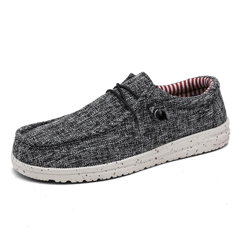 Men Casual Shoes Slip On Canvas Loafers Comfortable Walking Flats for Man Non Slip Soft Moccasins Sneakers Summer Loafers