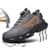 Rotary Buckle Work Sneakers Protective Shoes Safety Industrial Puncture-Proof Anti-smash Steel Toe Shoes
