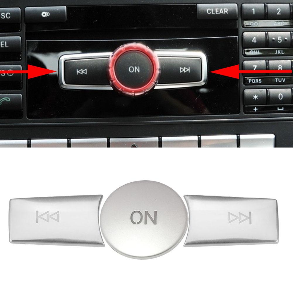 3 Pcs/set For Mercedes Benz A B C ML CLS Class W204 GLK X204 E Class W212 Car Volume ON Buttons Cover Stickers