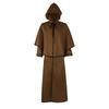 Halloween Medieval Hooded Cloak Vintage Wizard Robe Wizard Death Cloak Cosplay