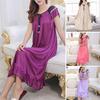 Fashion Sleeping Dress O-Neck Comfortable Relaxed