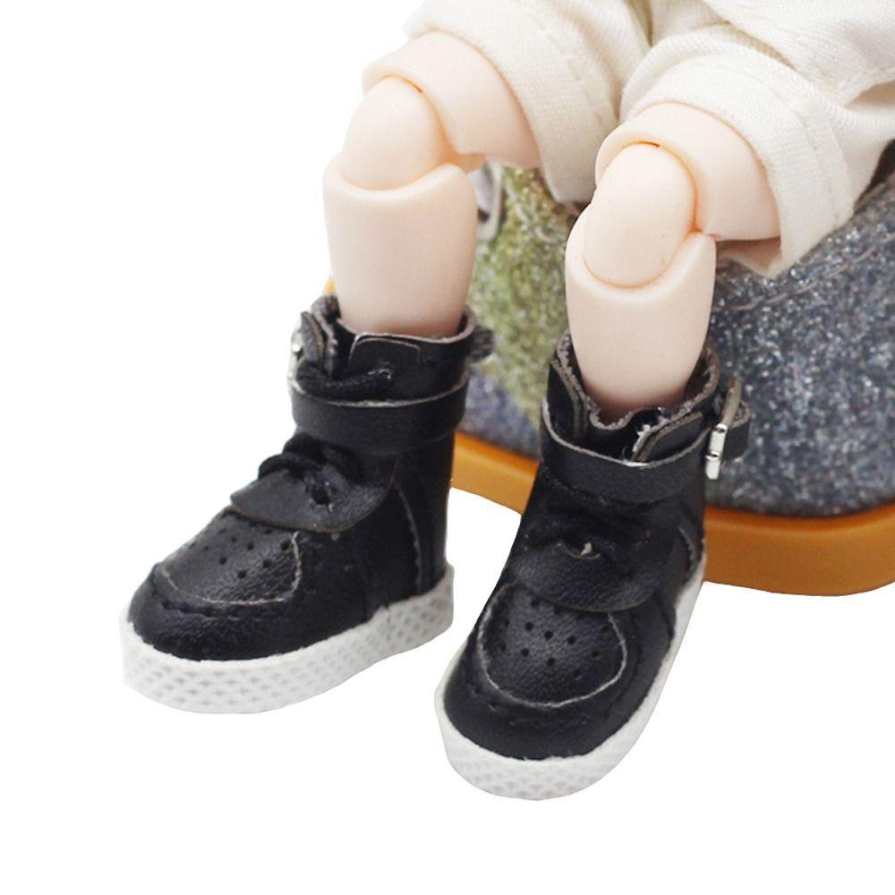 Разноцветные ботинки из ПУ-кожи для Ob11 ПУ-кожа Обувь для куклы Ob11 Девочки
