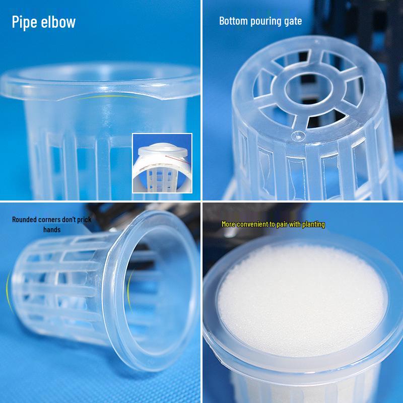 40 Series Deep Hydroponic Planting Basket for Vegetables and Flowers - Enhanced Root Support for Soilless Cultivation.