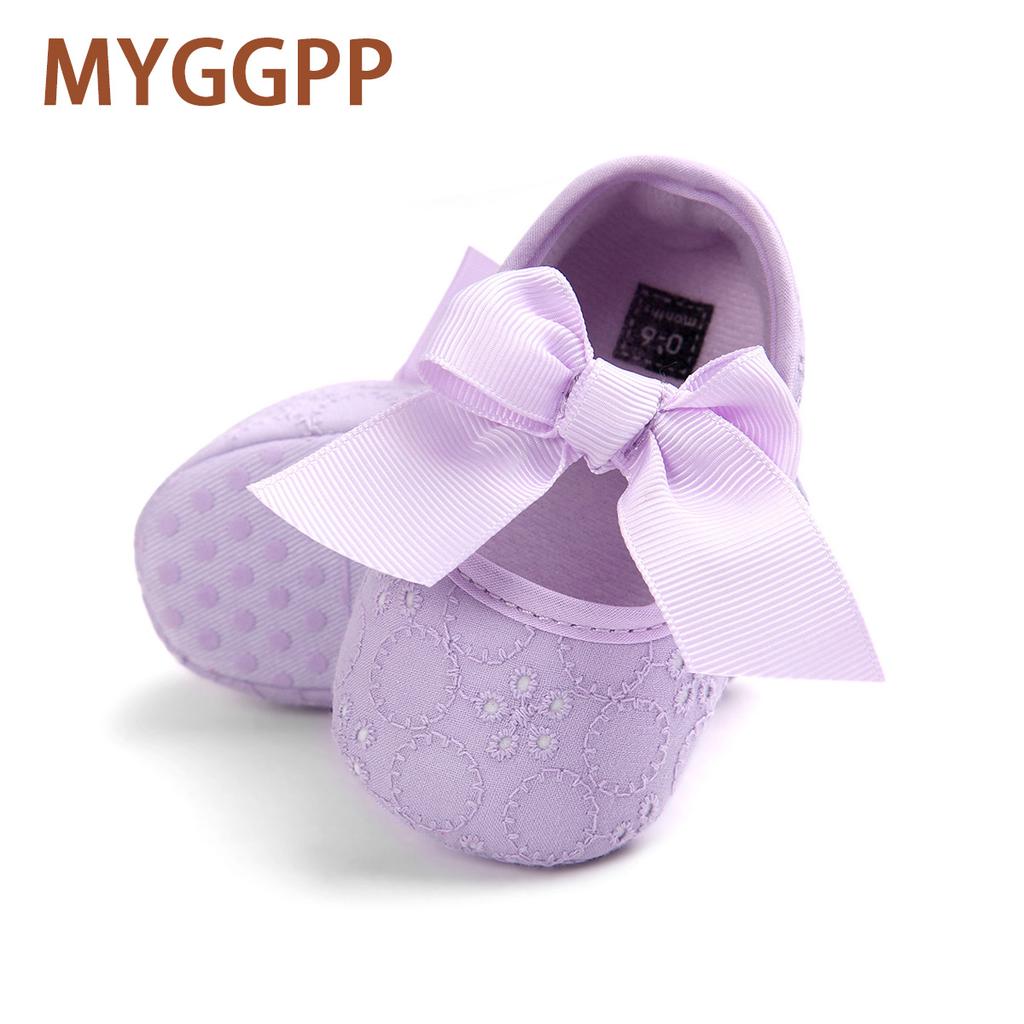 MYGGPP Bow Baby Princess Shoes Мягкая подошва Обувь для малышей Детская обувь