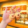 1-6 шт. Брелоки Капибара Смешной Мультяшный Игрушка Капибара с Вытяжным Шнурком Kawaii Животное Подвеска Брелок для Автомобиля Женские Мужские Шармы Подарок