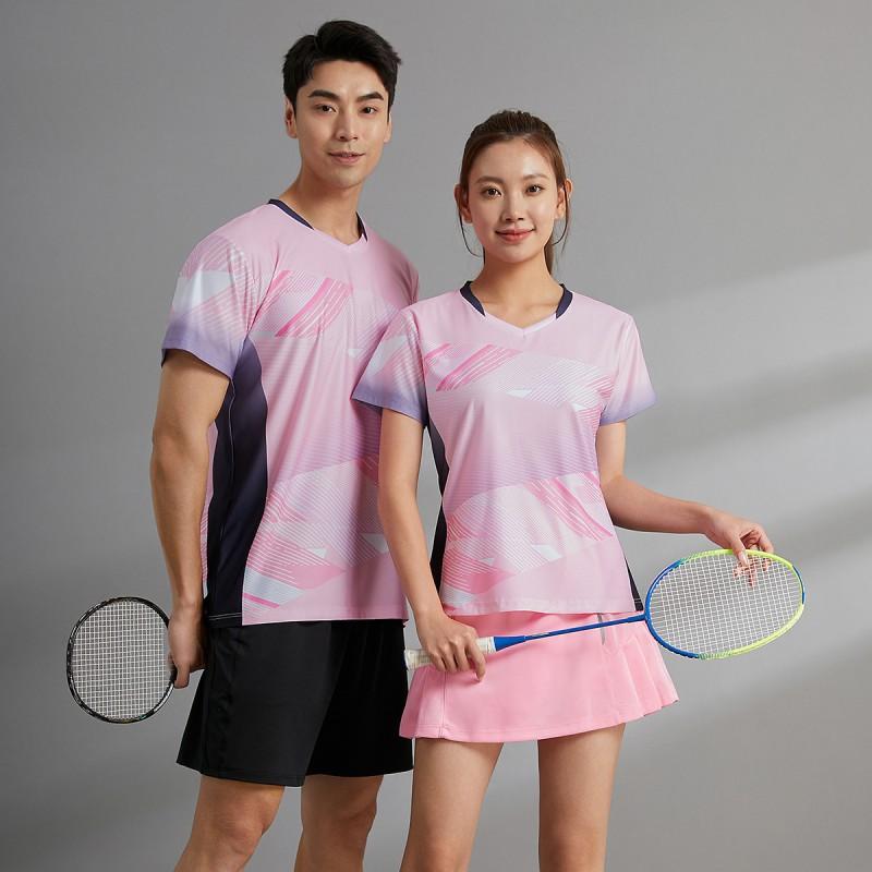 Quick Dry Sport Shirt Shorts Set Badminton Tennis Ping Pong Unisex Performance Athletic Wear