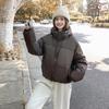 2025 Hooded Cotton Jacket Women's Winter Short Loose Slimming Thickened Design Bread Jacket Down Padded Jacket