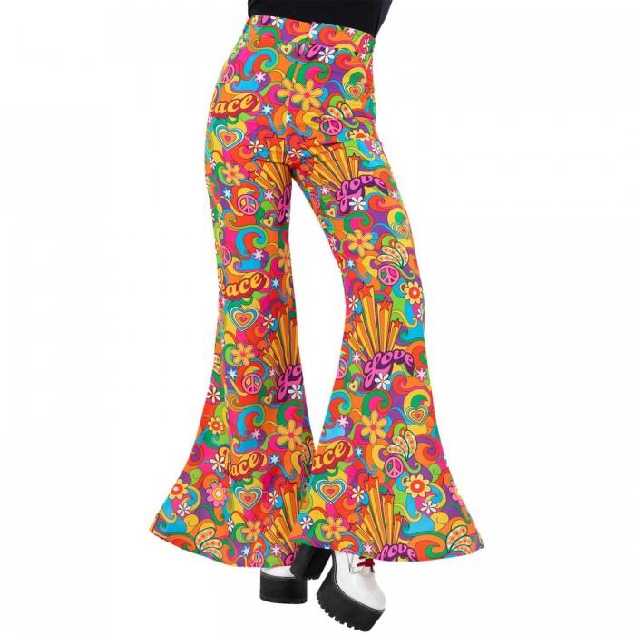 Smiffys Womens/Ladies Rainbow Peace Costume Flared Trousers
