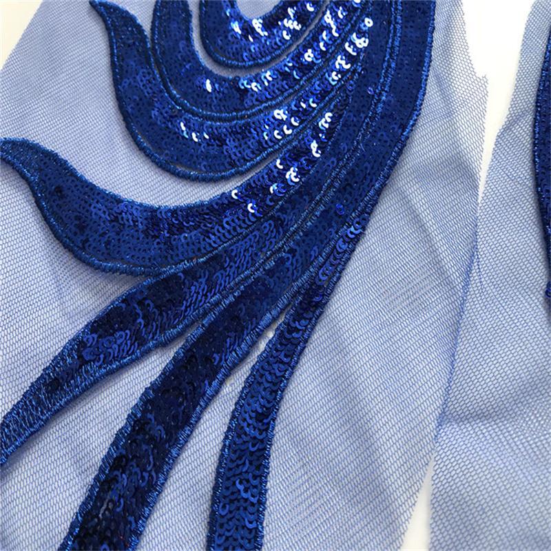 Одежда, декоративная аппликация, большая вышитая ткань, нашивка ручной работы, марлевая нашивка с блестками, аксессуары для Cheongsam