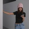 Knitted wool hat Korean blogger three-dimensional butterfly autumn and winter ins new wool cold hat warm and versatile