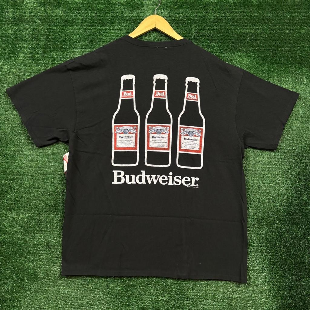 Budweiser King of Beers Label Size Large Unisex T-Shirt