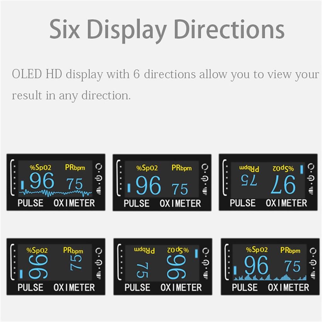 Fingertip Blood Oxygen Saturation Monitor With LED Screen | Digital Readings