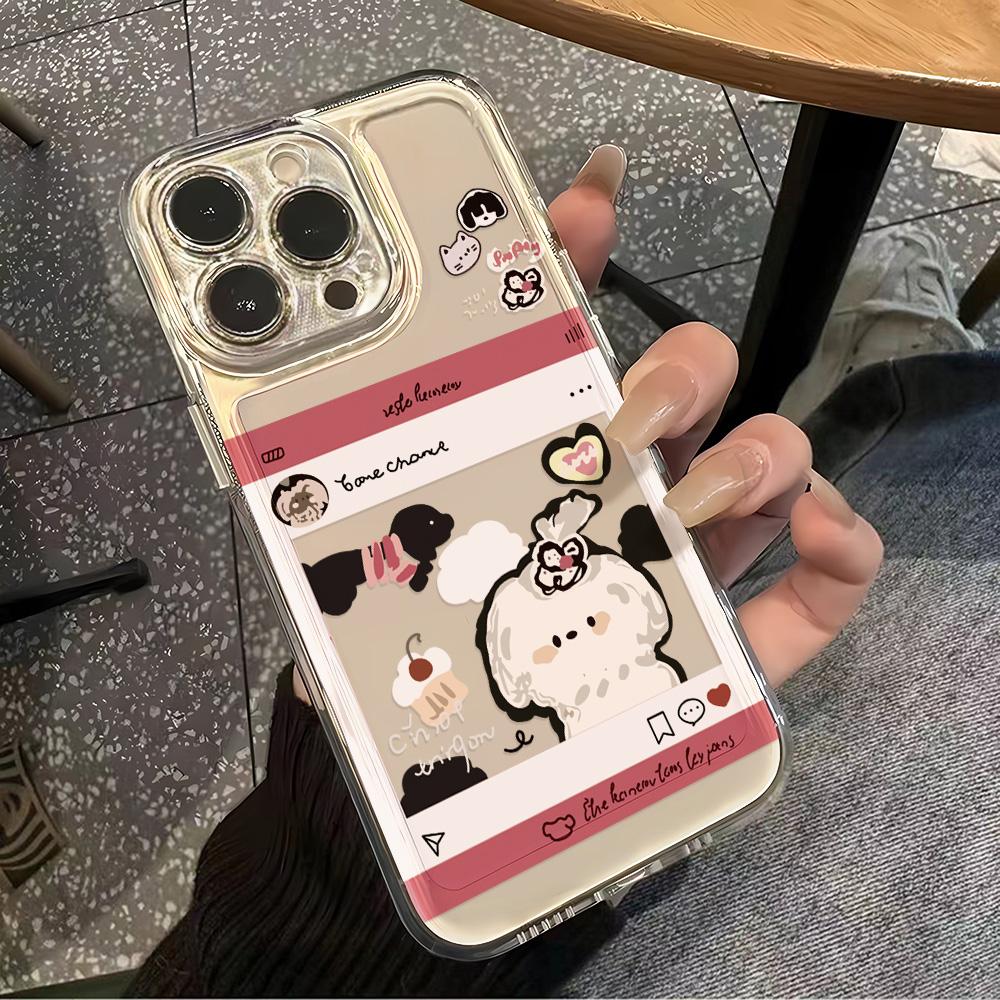 Чехол для телефона для iPhone 11 12 13 14 15 16 17 Pro Max Чехол Samsung A36 A56 A06 A05 A15 A55 Чехол Xiaomi 11 12 Redmi 12C Note 11 12 13 9 10 C65 Милый
