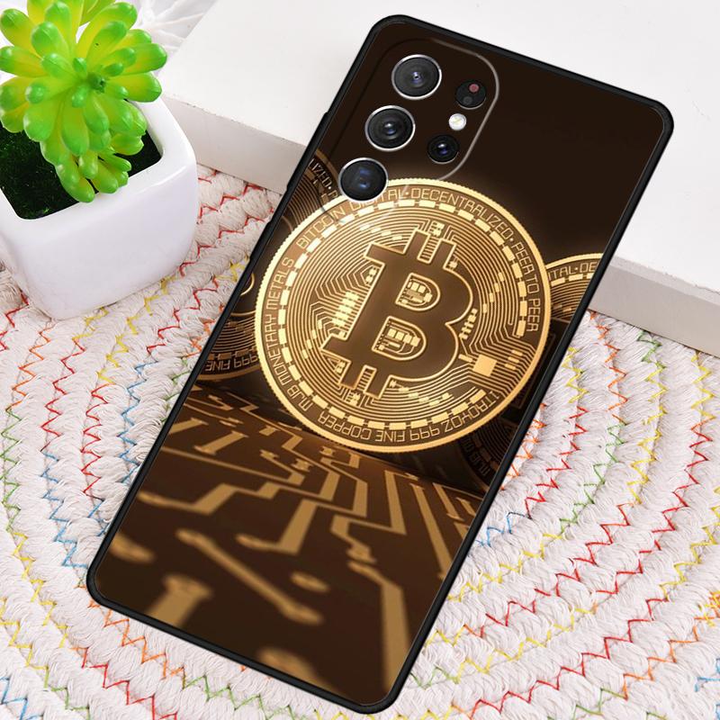 Чехол для телефона Bitcoin BTC для Samsung Galaxy note 10 pro S26 Ultra S23 S24 FE S25 S21 S22 PLUS ударопрочный