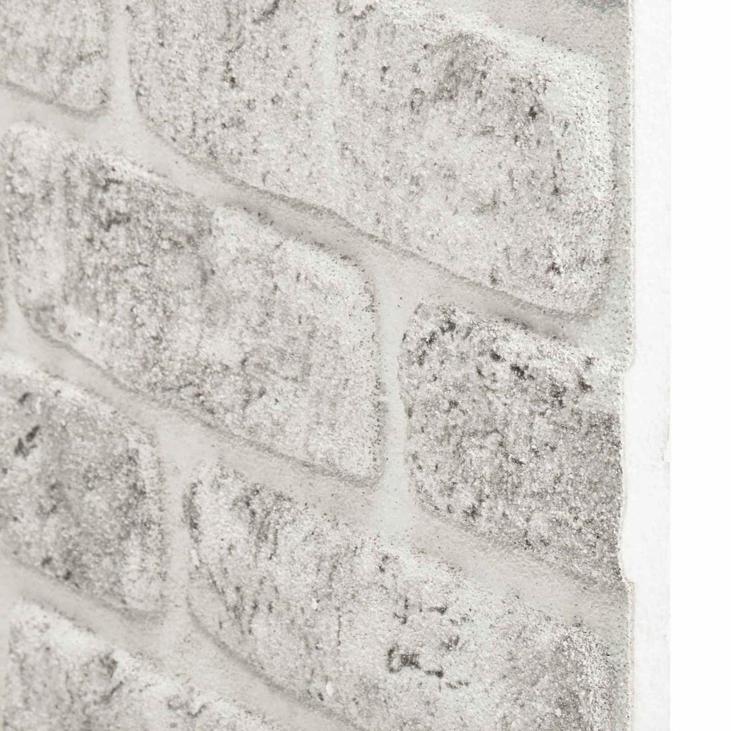 Wall Panels 10 pcs Light Grey 100 x 50 cm EPS Foam