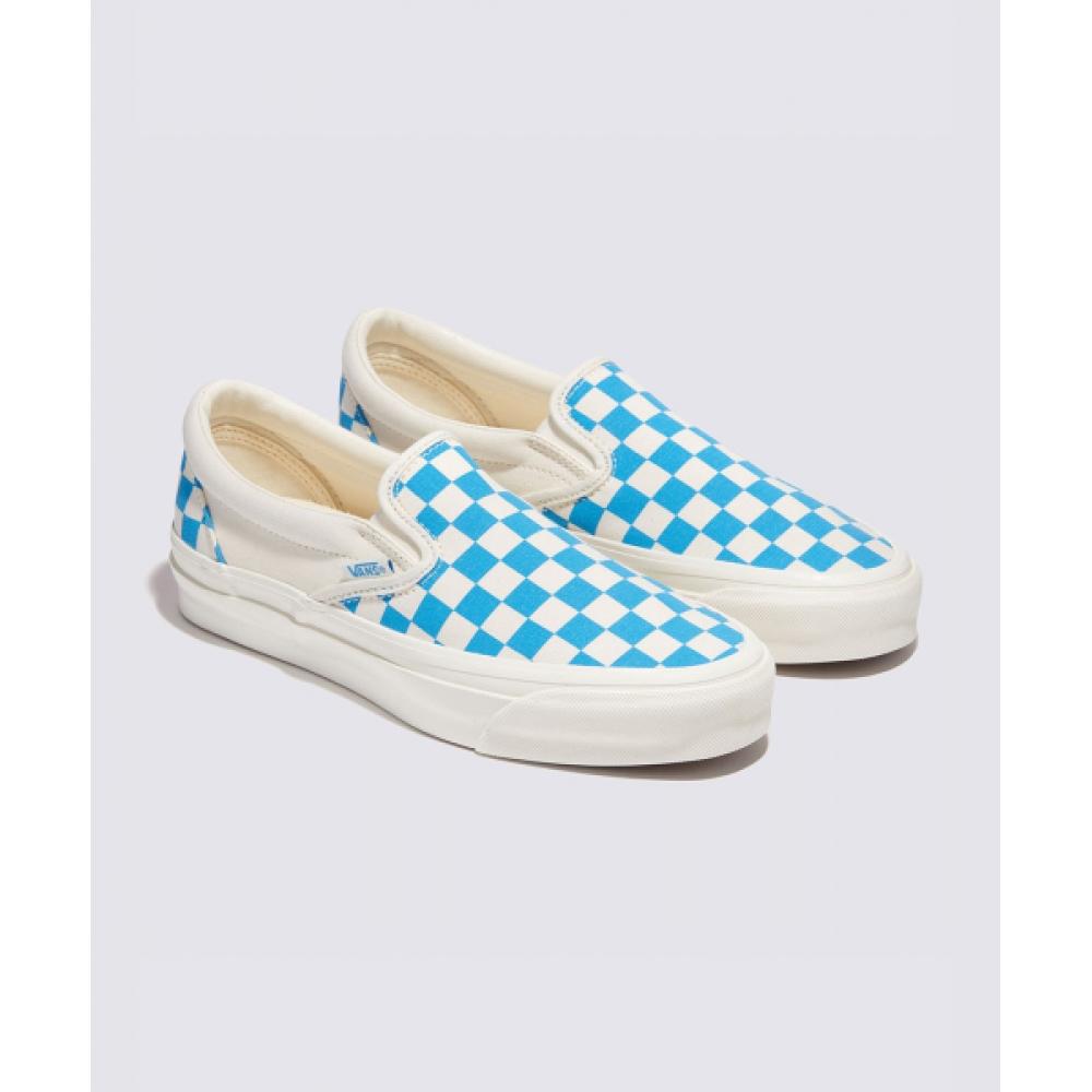 Vans Mte Slip On Issue 98 шахматная доска циан синий Vn000cwa0h71