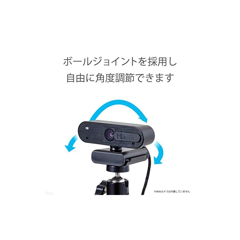 Зажим-держатель для веб-камеры ELECOM с адаптером для GoPro, Черный UCAM-DSCLP30BK