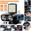Ultra Bright LED Clip On Cap Light Rechargeable Sensor Headlamp Waterproof Head Torch Flashlight Outdoor Fishing Camping Lamp