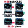 0.96" Двухцветный OLED ЖК-экран (Белый/Синий/Желтый) с I2C/IIC коммуникацией