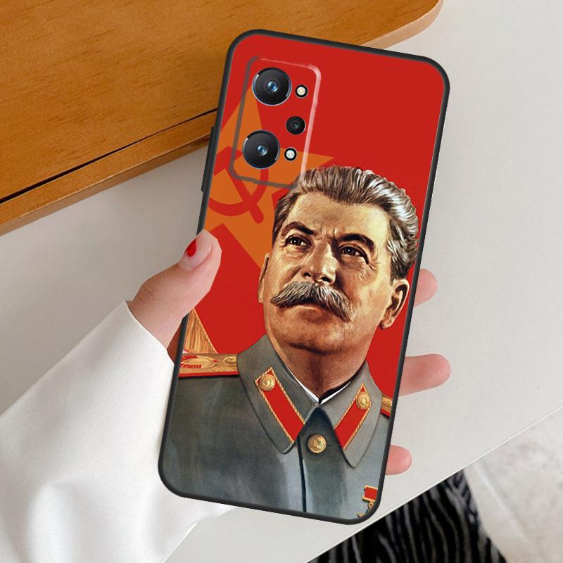 Лидер Советского Союза Сталин Для Realme GT7 GT6 15 Pro 10 11 12 13 14 Pro Plus C65 C63 C61 C55 C51 C53 C35 C75 C67 Чехол