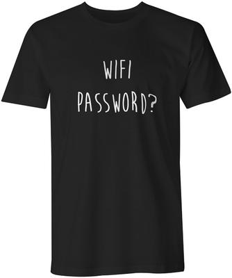 Смешная цитата про пароль от Wi-Fi Шутка Футболка Гик Топ Мужская Футболка