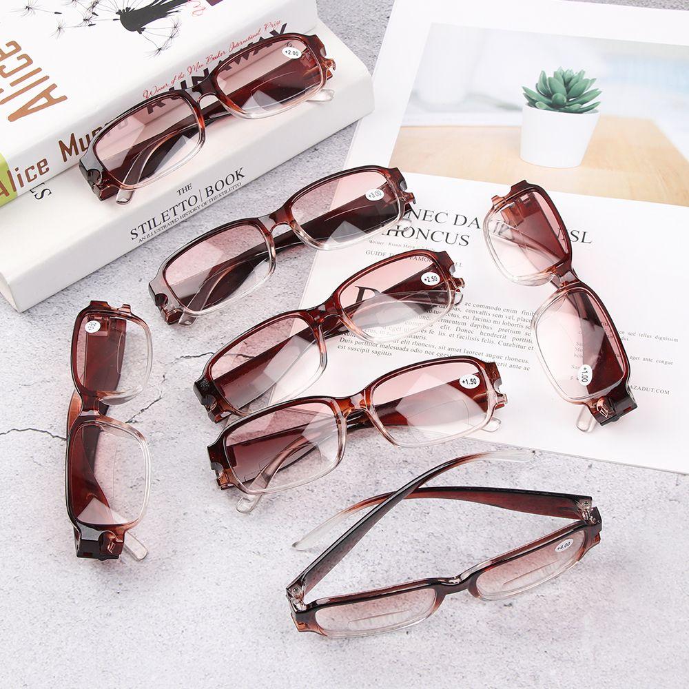 Men Women Dual-use Near-far Light Resin Reading Glasses Presbyopia Eyeglasses Read Eyewears