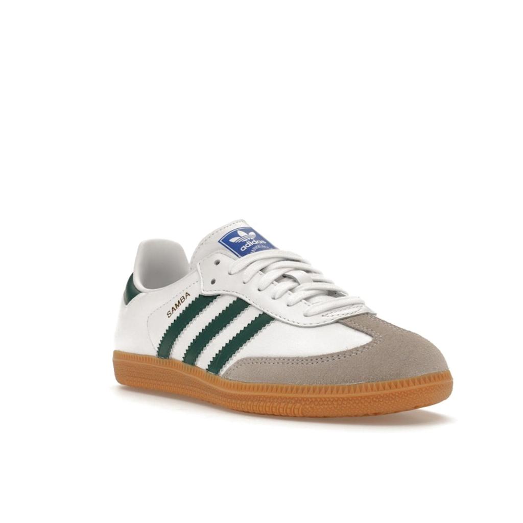 Adidas Samba OG White Collegiate Green Gum Unisex Sneakers Cloud-White IE3437