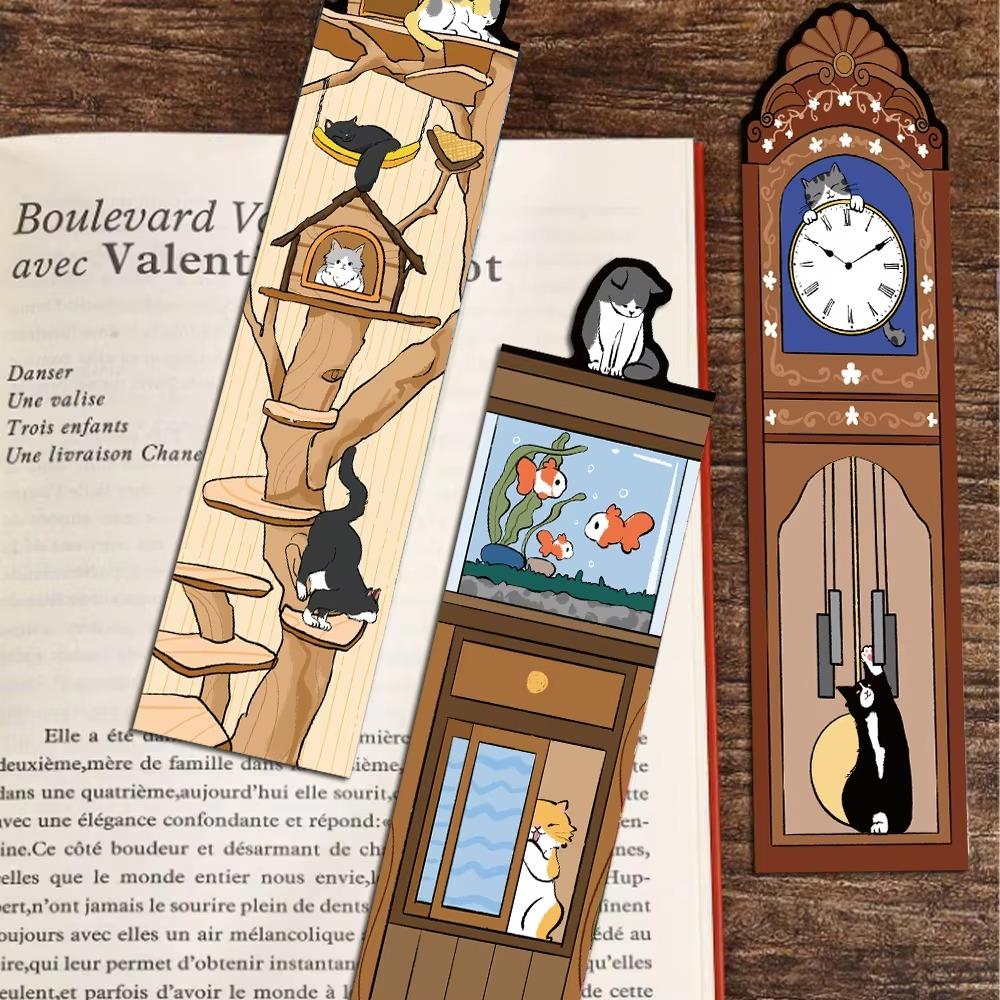 Cartoon Paper Bookmark 30Pcs Page Marking Cards Creative Reading Page Book Marking Gifts