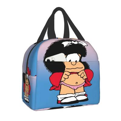 Забавная термоизолированная сумка для ланча Mafalda для женщин Quino Comic Resuable Lunch Container для школы, офиса, многофункциональная коробка для еды