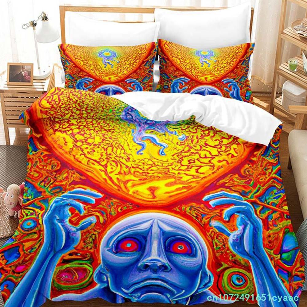 Новый комплект постельного белья Alex Grey Односпальный Twin Full Queen King Размер Комплект постельного белья для спальни взрослого ребенка Комплекты пододеяльников Аниме Parure De Lit Кровать