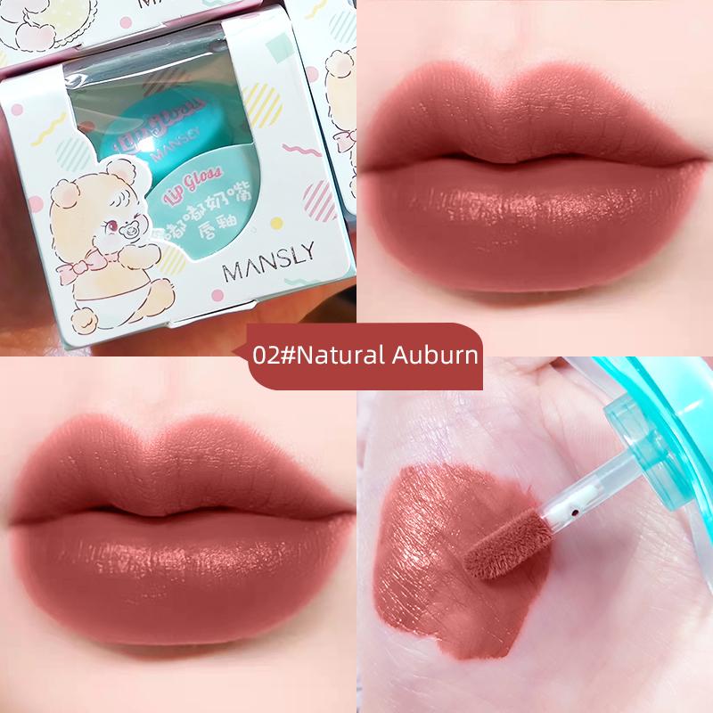 MANSLY милая мини-форма водостойкая матовая жидкая губная помада долговечная антипригарная чашка блеск для губ макияж 3 г