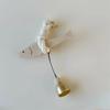 Handcrafts Wooden Fish Door Chimes Hanging Ornament with Bells Door Pendants for Home Office Decoration Wall Art Decors