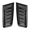 1 Pair Glossy Black Car Front Bonnet Vent Hood Air Flow Intake Decorative Cover