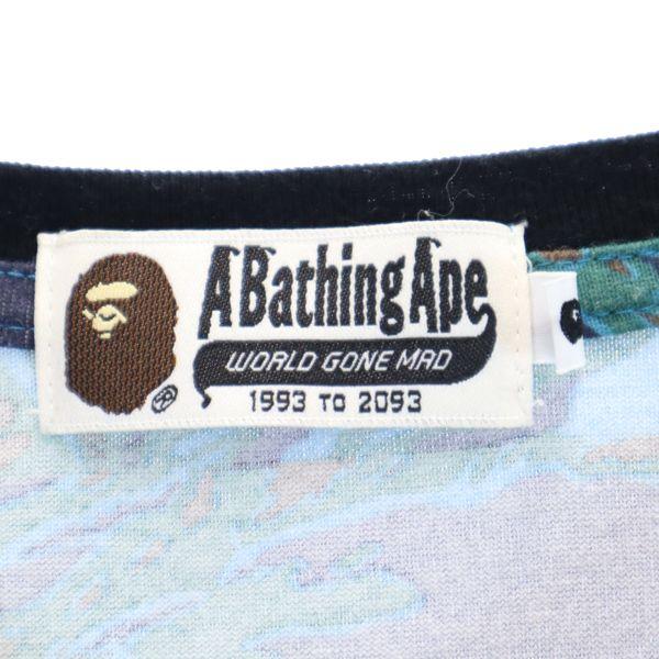 A Bathing Ape Made In Japan Overall Handle Short Sleeve T-shirt L Poke T Men's Used