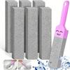 5pcs Pumice Stone Toilet Brush with Handle, for Removing Limescale, Rust, and Stains From Toilets, Tiles, Sinks, and Bathtubs, Bathroom Cleaning Tools