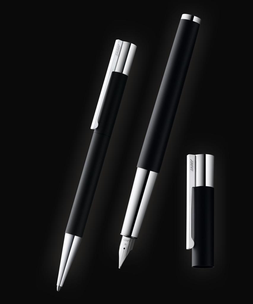 LAMY Fountain Nib B Matte Dual Official Import Pen, (bold), Scala, Black, L80-M, Use,