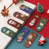 1pcs Cartoon Magnetic Bookmark Cute Office Supplies Kawai Christmas Teacher Gift Paper Book Page