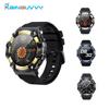 Rainbuvvy PG666 Waterproof Smart Watch 1.3inch IPS Screen BT5.1 Multi-language Android Watch Bracelet 340mAh Battery Support Health Management